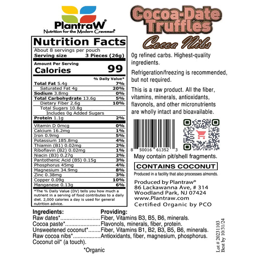 Chocolith® - Nibs (7oz) - Vegan, Gluten-Free, Paleo, 0g Refined Carbs.