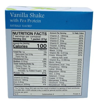 Vanilla Shake - Pea Protein