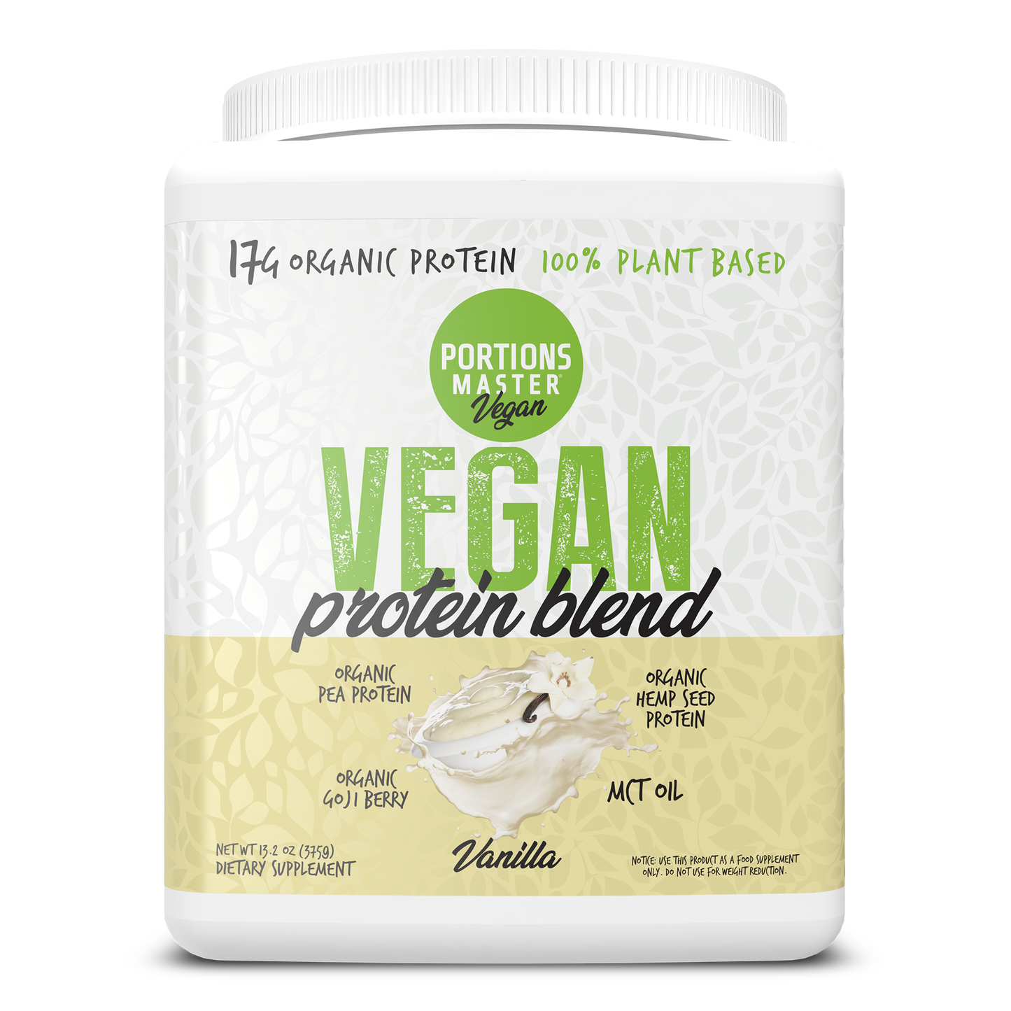 Portions Master Vegan Protein Blend Vanilla