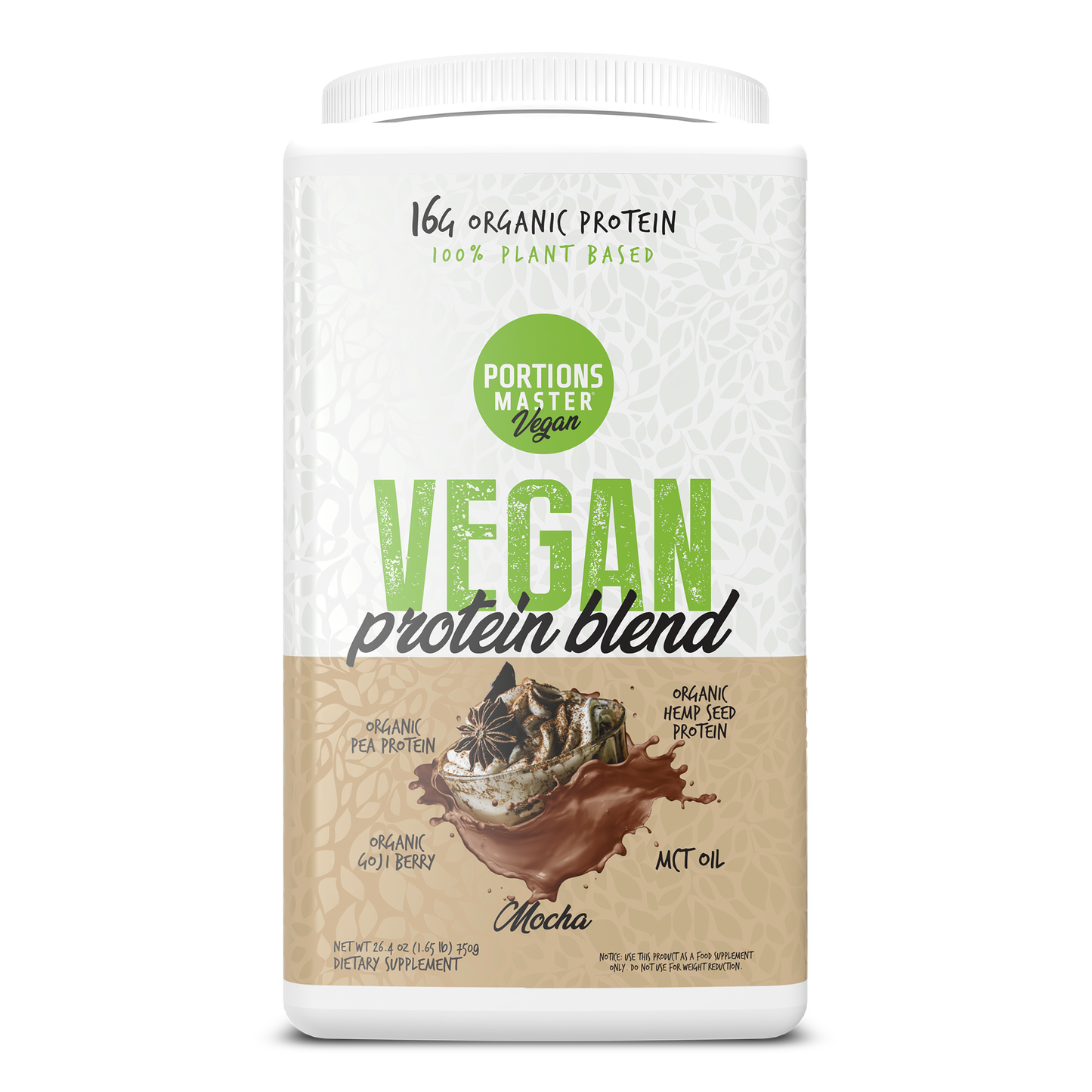 Portions Master Vegan Protein Blend Mocha