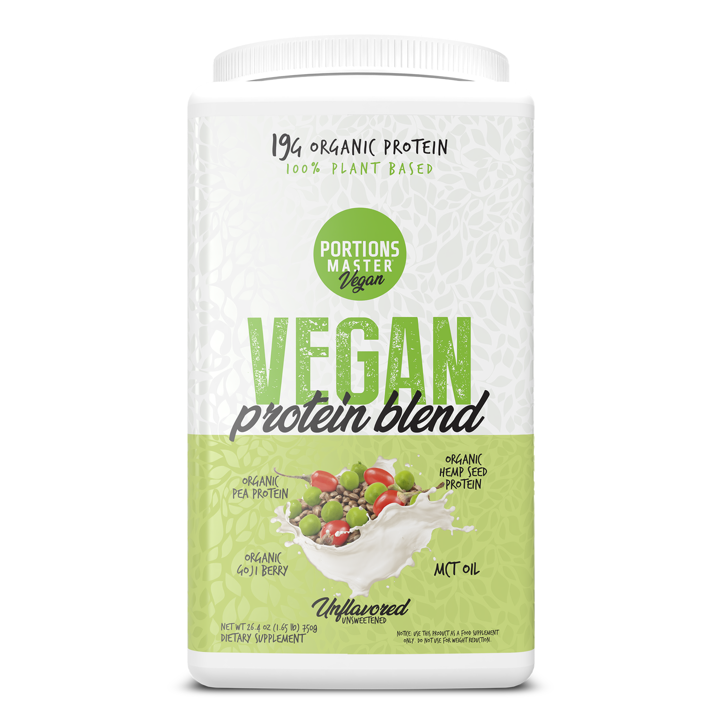 Portions Master Vegan Protein Blend Unflavored