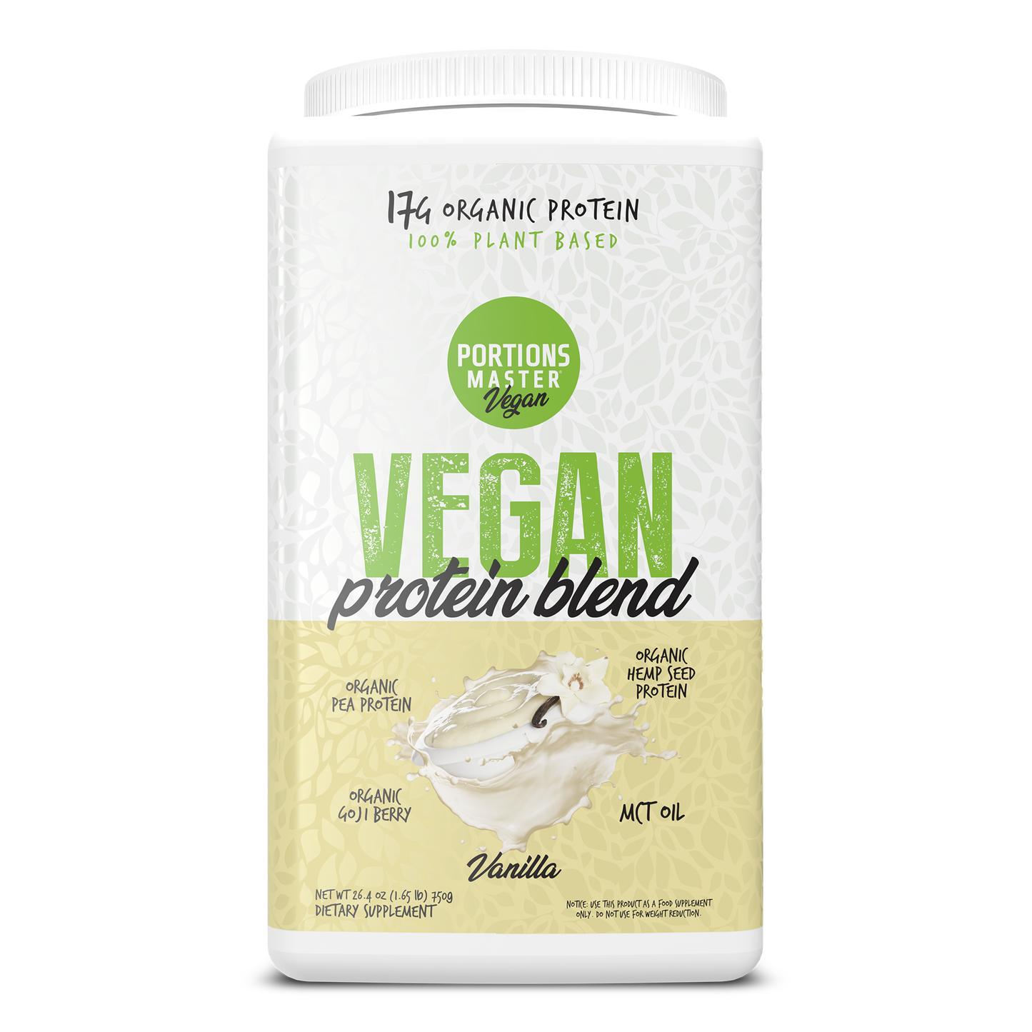 Portions Master Vegan Protein Blend Vanilla