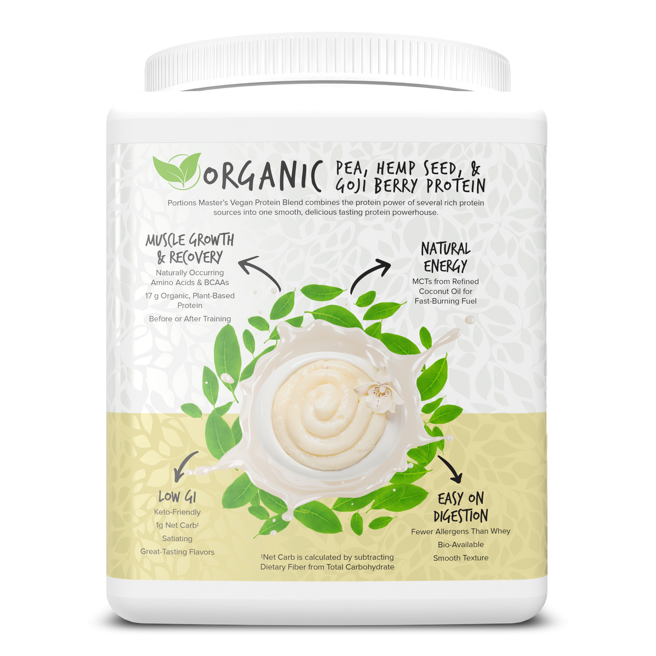 Portions Master Vegan Protein Blend Vanilla