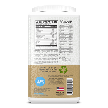 Portions Master Vegan Protein Blend Chocolate