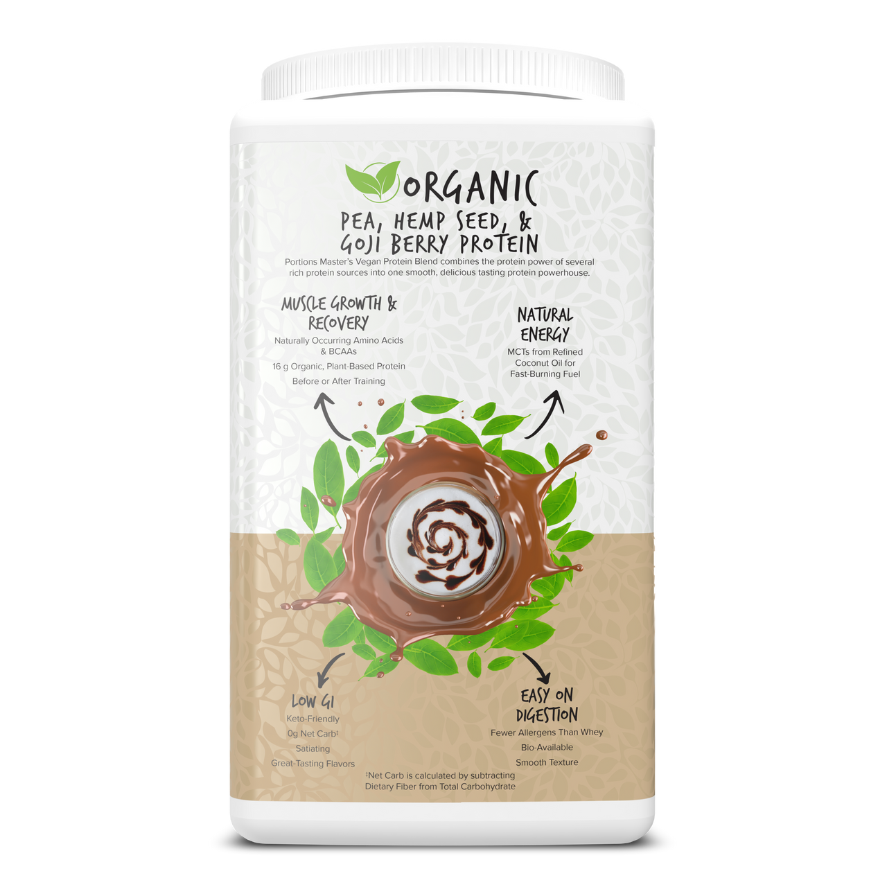 Portions Master Vegan Protein Blend Mocha