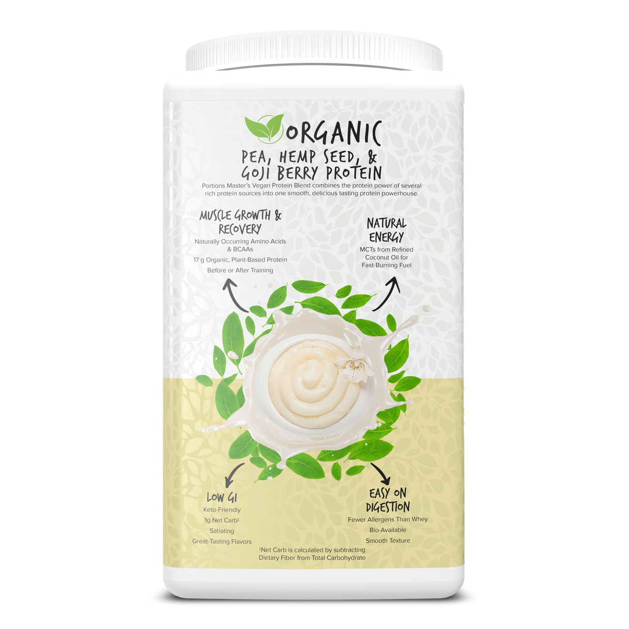 Portions Master Vegan Protein Blend Vanilla