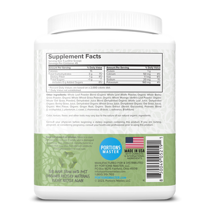 Portions Master Vulcanic Supergreens Mint