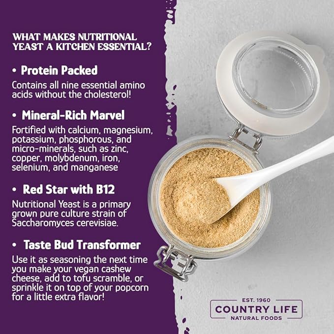 Yeast Flakes, Nutritional w/B-12, Red Star