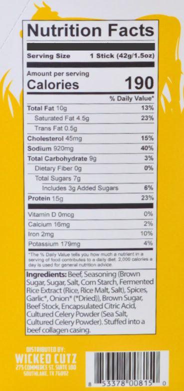 Beef Sticks - Wicked Cutz