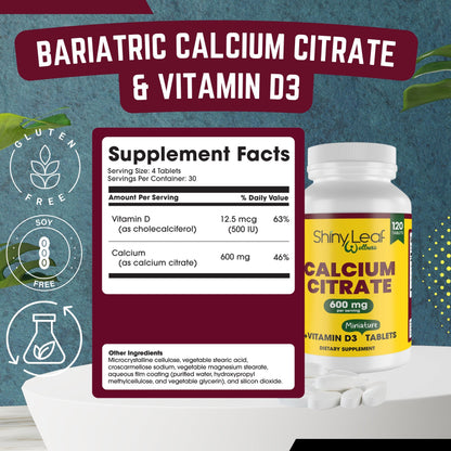 Bariatric Multivitamin with Iron and Calcium Citrate 600mg (Unflavored)