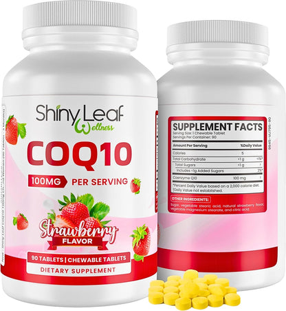 CoQ10 100mg Strawberry Chewable Tablets