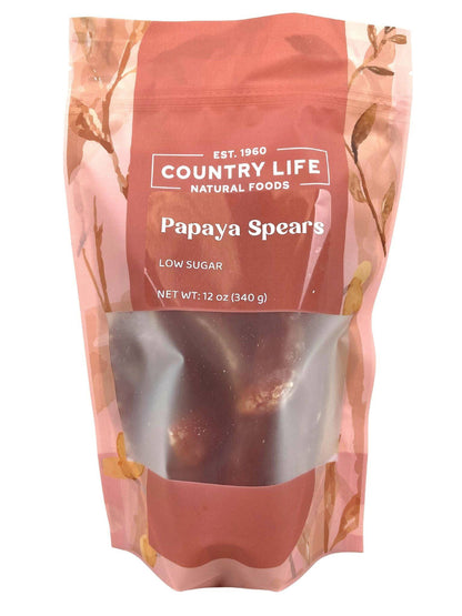 Organic Papaya Spears, Low Sugar