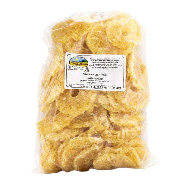 Organic Pineapple Rings, Low Sugar