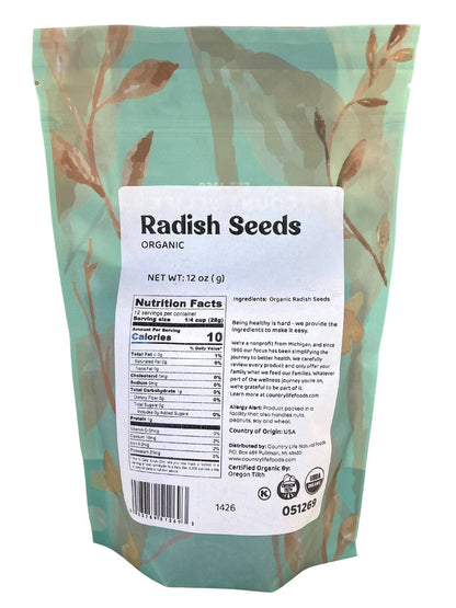 Radish Seeds, Organic