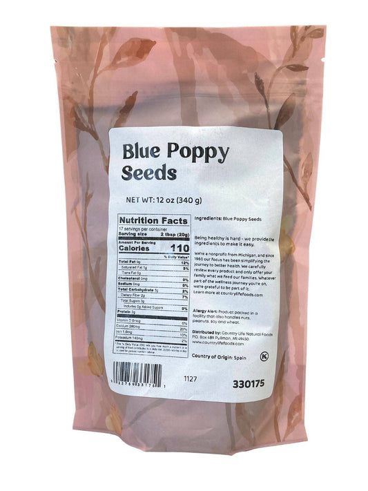 Organic Poppy Seeds, Blue