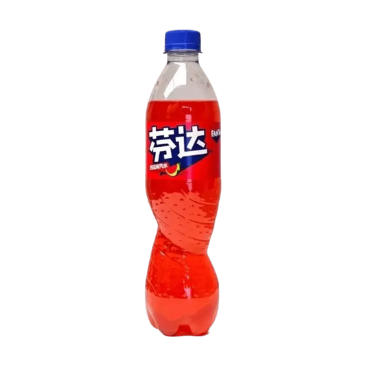 Fanta Watermelon – Refreshing Watermelon-Flavored Soda 500mL Bottle (China)