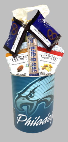 Philadelphia Eagles Gift Tin Basket - Made in USA