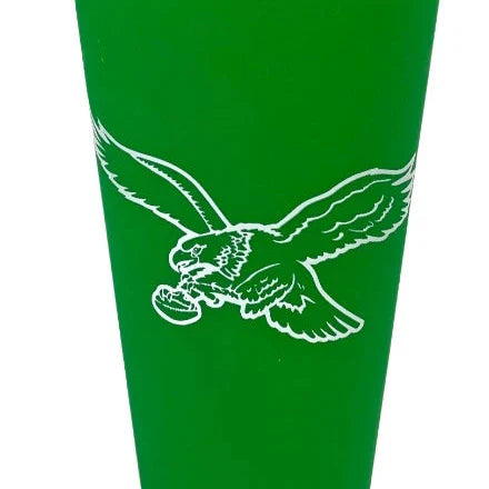 Philadelphia Eagles Kelly Green 16oz Silicone Cup - Retro Style