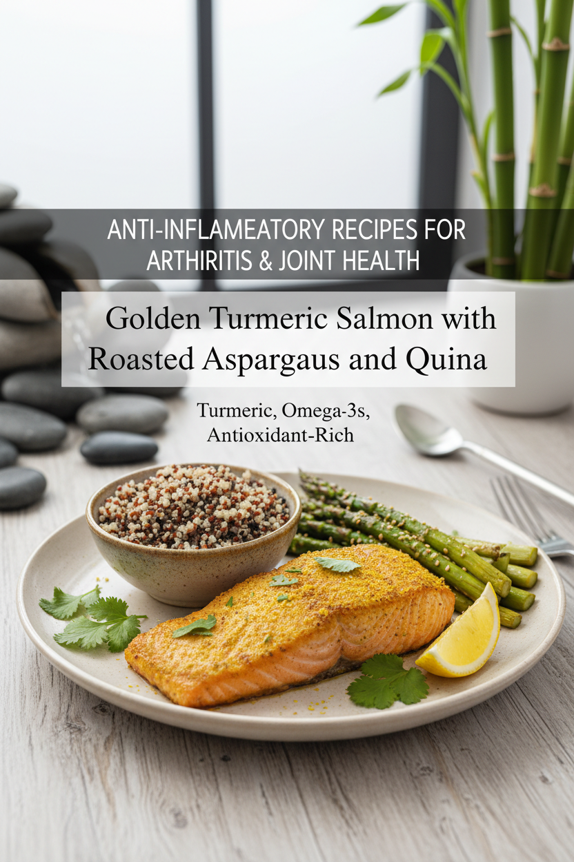 Anti-Inflammatory Recipes for Arthritis with turmeric, omega-3s, and joint health support