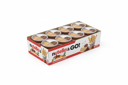 Nutella & GO! - Hazelnut Spread with Breadsticks, 12 Pack Snack Cups (1.8 oz Each)