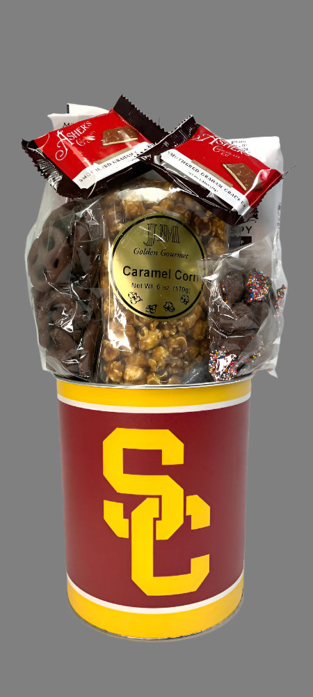 JGB Sports - University Of Southern California Gift Tin Basket - Made In America
