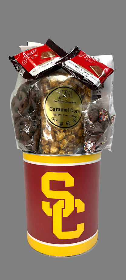 JGB Sports - University Of Southern California Gift Tin Basket - Made In America