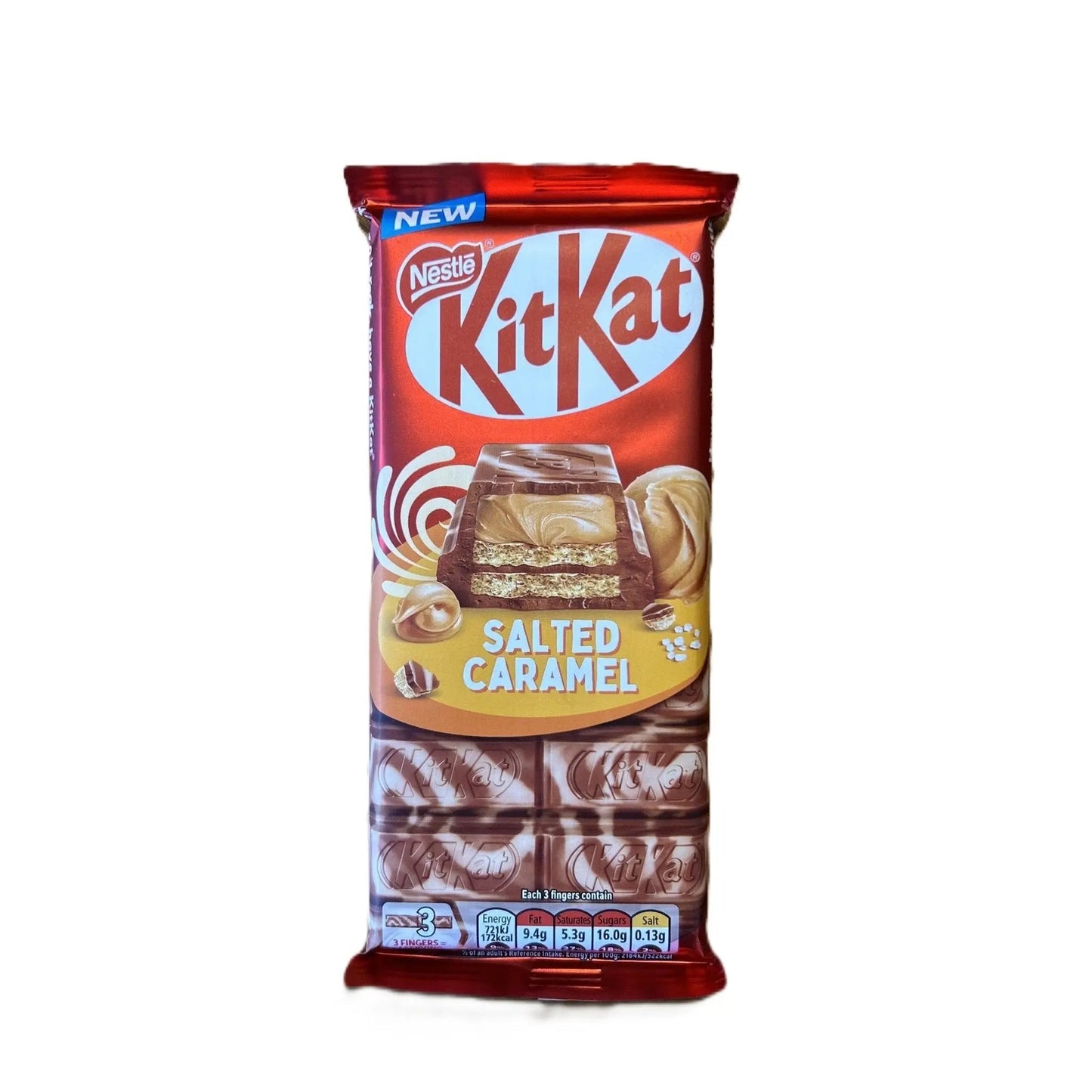KitKat Salted Caramel Chocolate Sharing Bar – Breakable Wafer Bar 99g (UK)