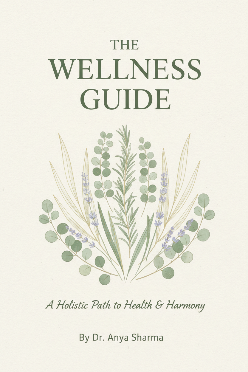 Minimalist Botanical Book Cover