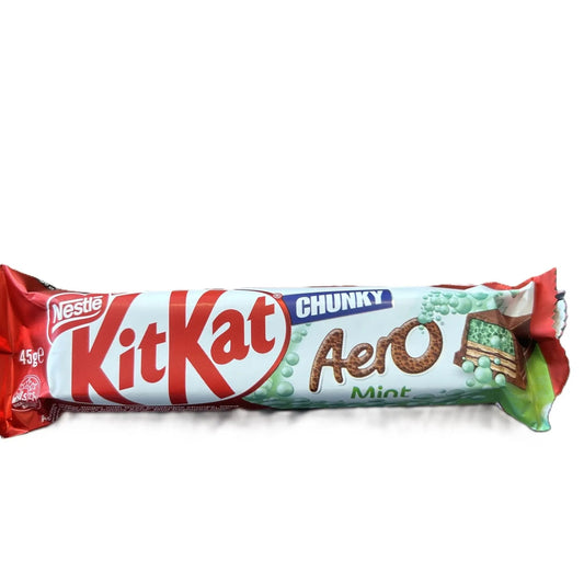 KitKat Chunky Aero Mint – Minty Chocolate Wafer Bar 45g (Australia) Best By 31-August-2025