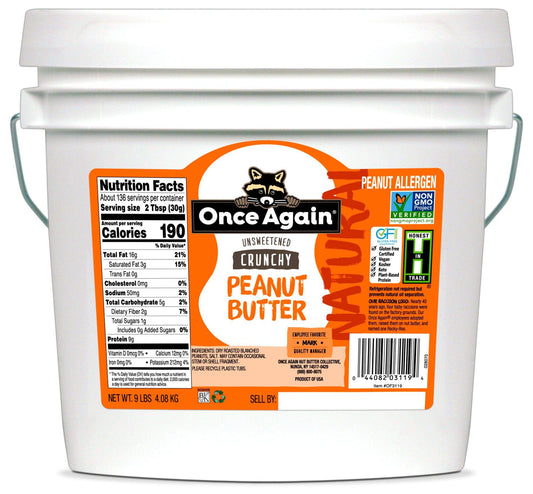 Organic Peanut Butter, Crunchy