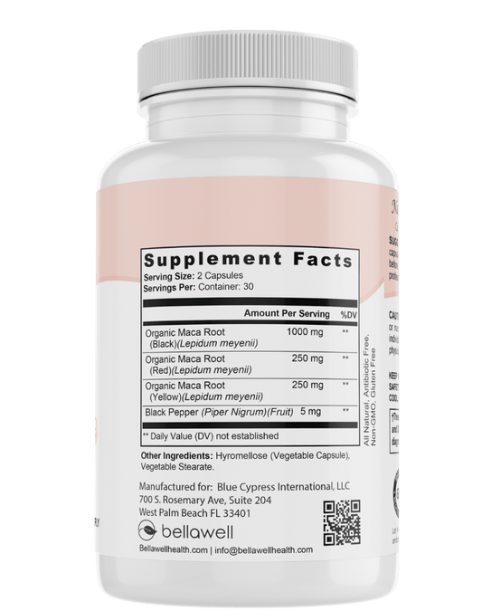 Organic Maca Root Complex by Bellawell