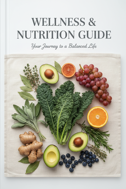Premium Wellness Book Cover with Fresh Produce