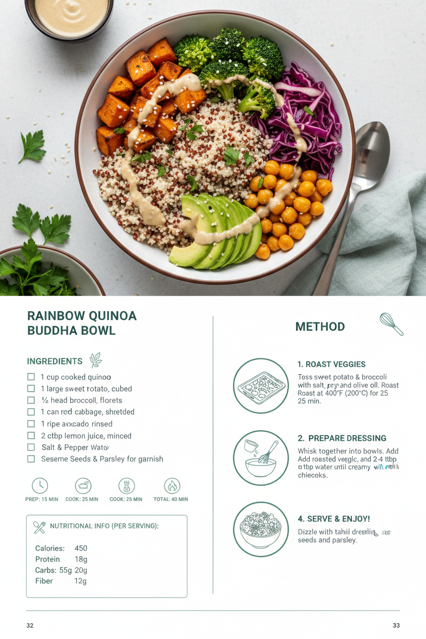 Recipe Page - Healthy Bowl