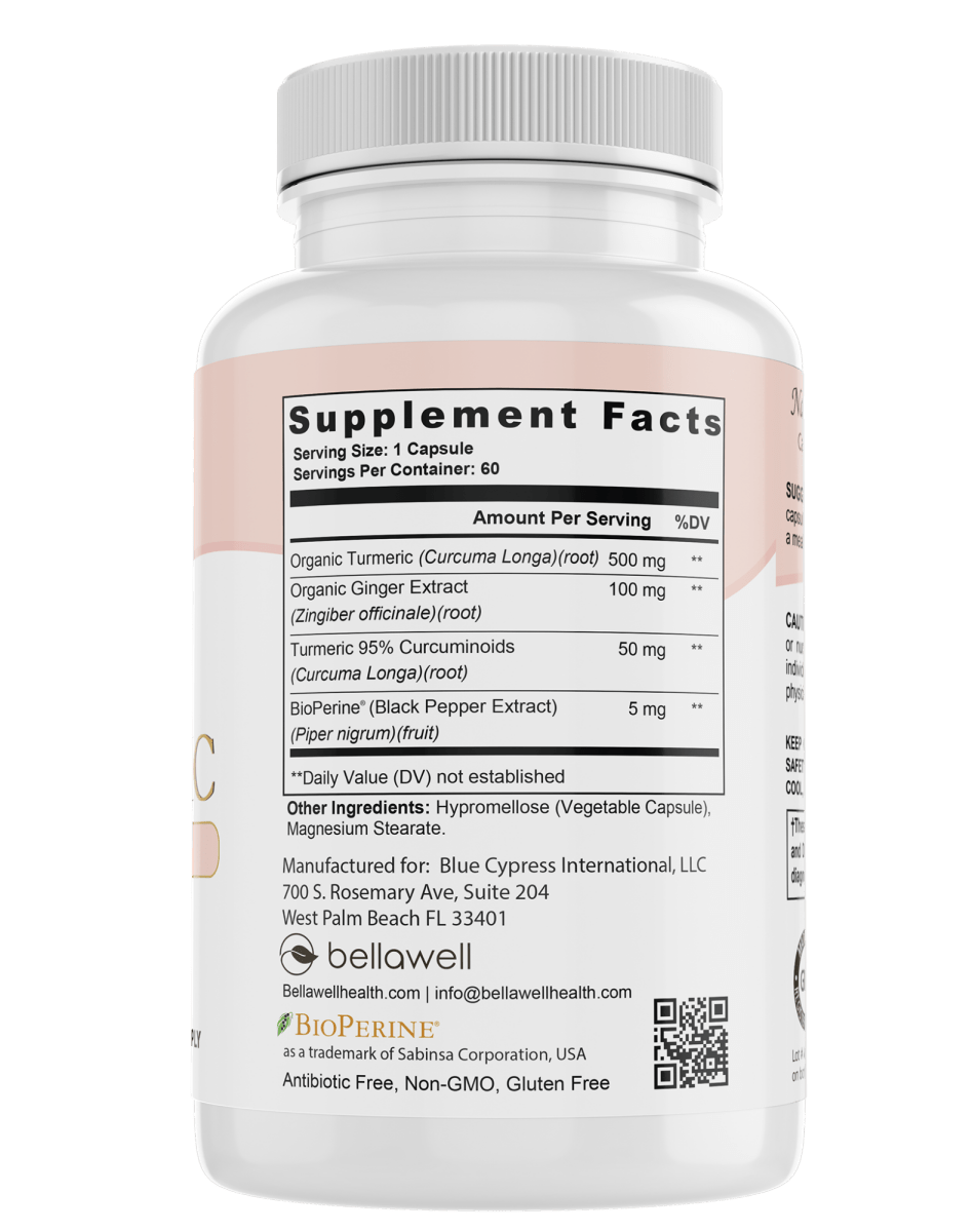 Turmeric & Ginger Formula - by Bellawell