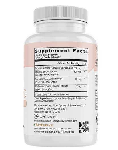 Turmeric & Ginger Formula - by Bellawell