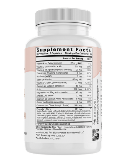 Vision Care -  A Blend of Ingredients for Ocular Support by Bellawell