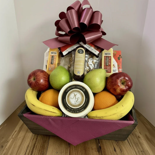 Fruit, Cheese & More Gift Basket - Best Seller