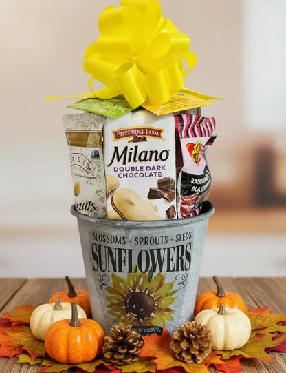 Small Sunflower Gift Basket - Fall Gift