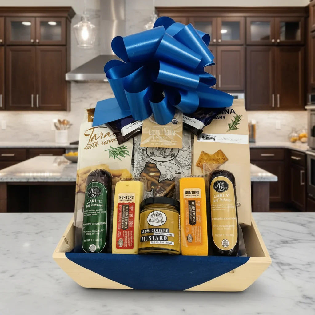 Italian Sausage & Cheese Gift Basket - Best Seller