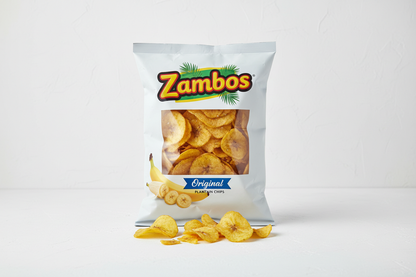 Viral TikTok Zambos Plantain Chips - Chile Limón, Original & Salsa Verde | Premium Central American Snack (5.29 oz)