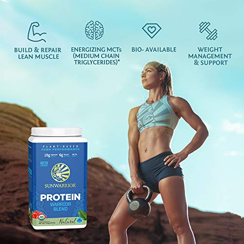 Sunwarrior - Warrior Blend, Plant Based, Raw Vegan Protein Powder with Peas & Hemp, Chocolate, 30 Servings, 26.4 Ounce - NutritionAdvice