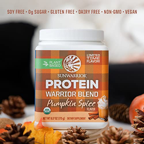 Sunwarrior - Warrior Blend, Plant Based, Raw Vegan Protein Powder with Peas & Hemp, Chocolate, 30 Servings, 26.4 Ounce - NutritionAdvice