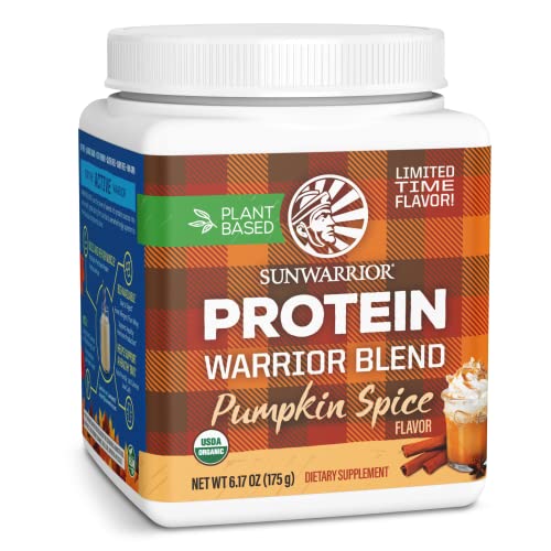 Sunwarrior - Warrior Blend, Plant Based, Raw Vegan Protein Powder with Peas & Hemp, Chocolate, 30 Servings, 26.4 Ounce