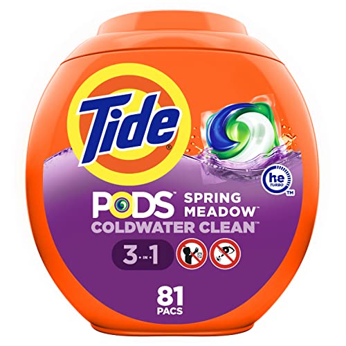 Tide PODS Laundry Detergent Soap Pods, Spring Meadow, 81 count - NutritionAdvice