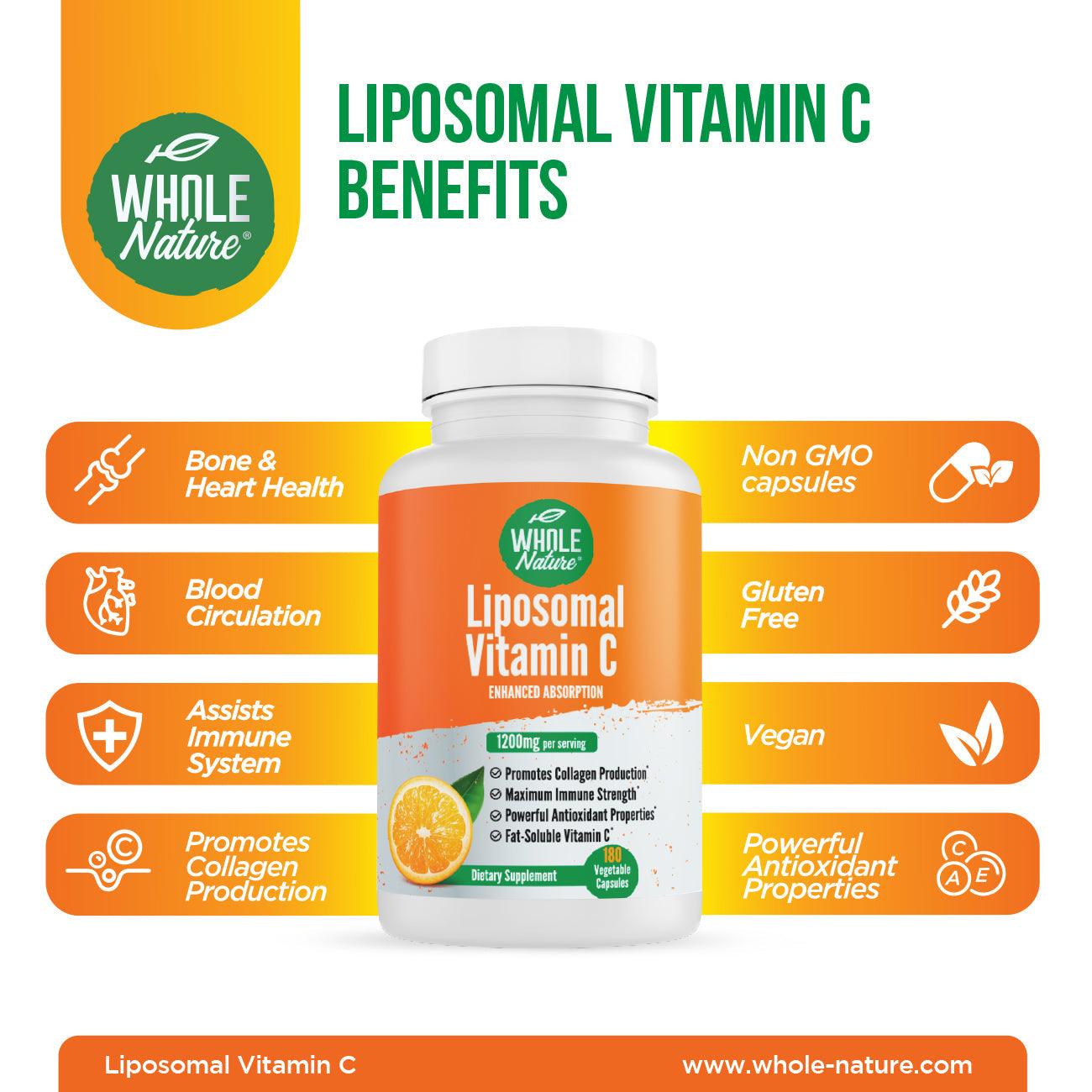 Whole Nature Liposomal Vitamin C 1200 mg - NutritionAdvice