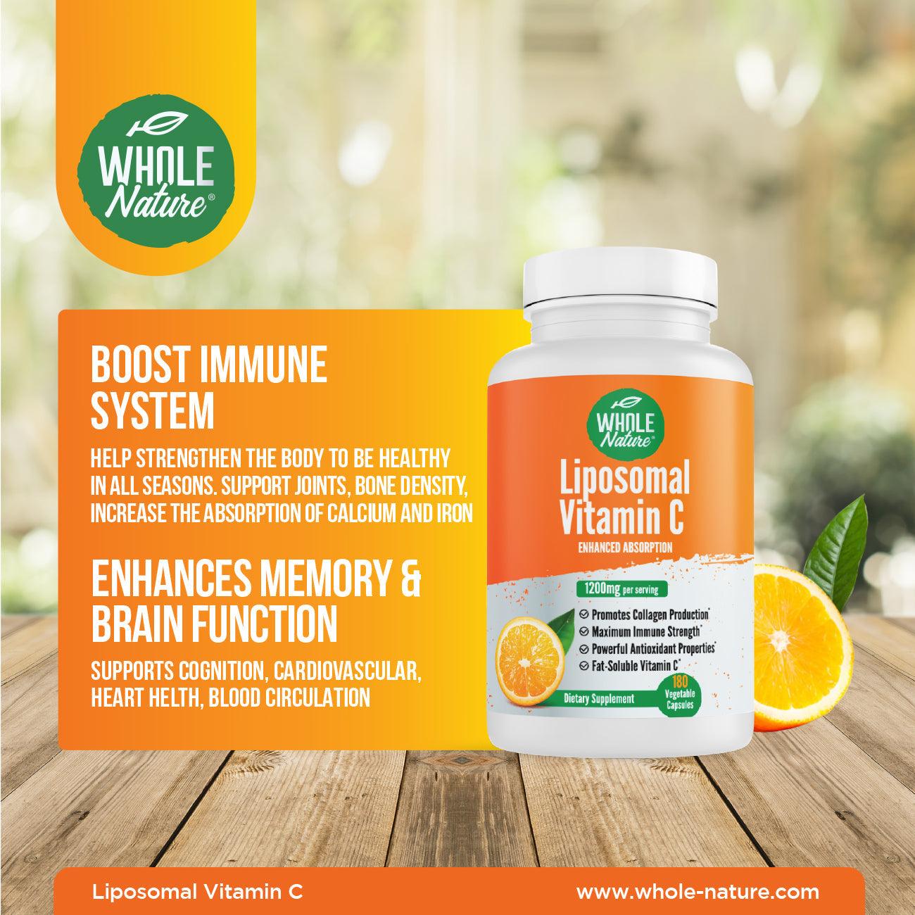 Whole Nature Liposomal Vitamin C 1200 mg - NutritionAdvice